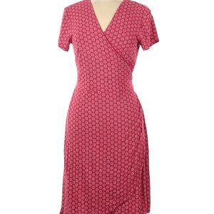 MOVING SALE - LOFT Plus Patterned True Wrap Dress Red sz 26